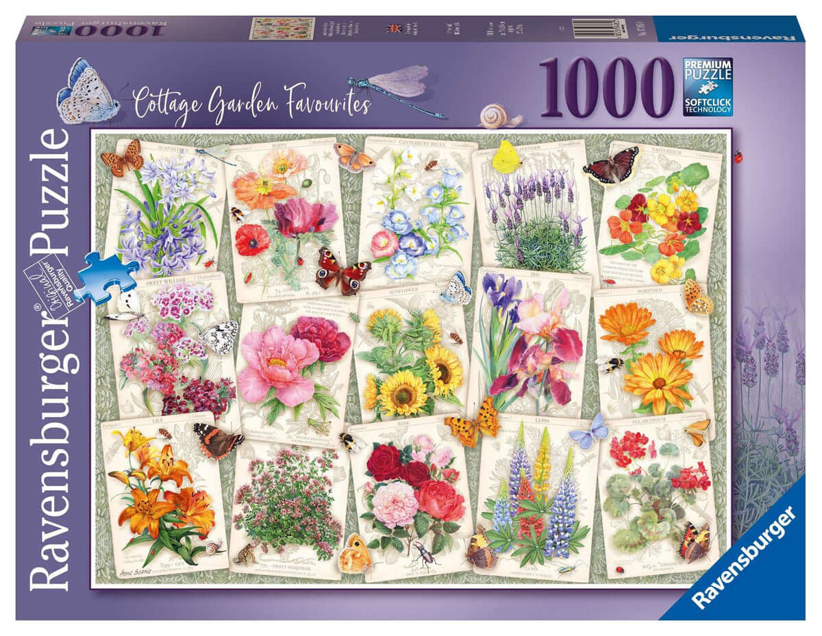 Ravensburger Cottage Garden Favourites 1000pc Puzzle