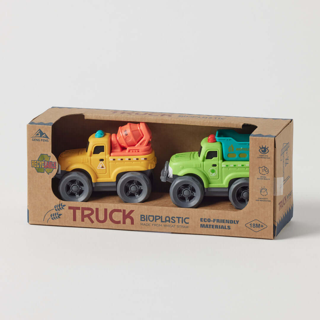 Jiggle & Giggle Bioplastic Utility Truck Set Asst