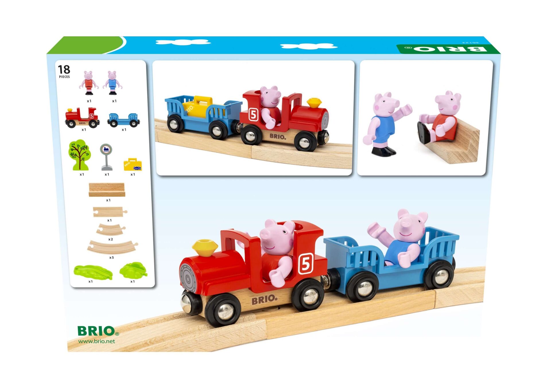 Brio 36123 Peppa Pig Train Set 18 pieces