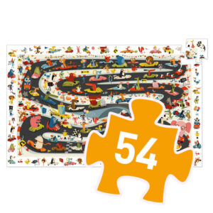 Djeco DJ7564 Car Rally Observation Puzzle 54pc