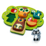 Djeco DJ1039 Wooden And Felt Puzzle Oski