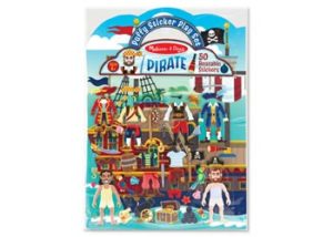 M&D Pirate Reusable Puffy Sticker
