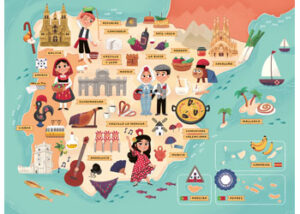 Ravensburger Map of Spain and Portugal 100pc Puzzle