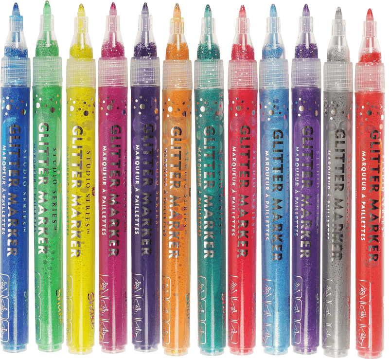 Studio Series Glitter Markers 12pk