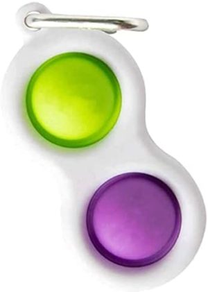 Fat Brain Simpl Dimpl 2-Dot Keyring