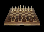 Dal Rossi Chess Set Folding Walnut