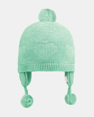 Organic Earmuff Heart/Sweet Pea / M