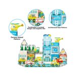 Picasso Tiles Metro City 50pc Set With 8 Vehicles