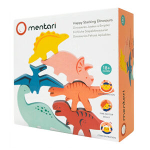 Mentari Happy Stacking Dinosaurs Set & Bag