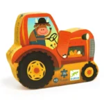 Djeco DJ7275 The Tractor Silhouette Puzzles 16pc