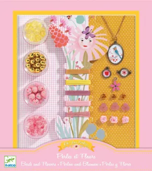 Djeco DJ9801 Pearl Beads And Flowers
