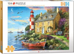 EuroGraphics Connecting Pieces Jigsaw - Lighthouse 104pc