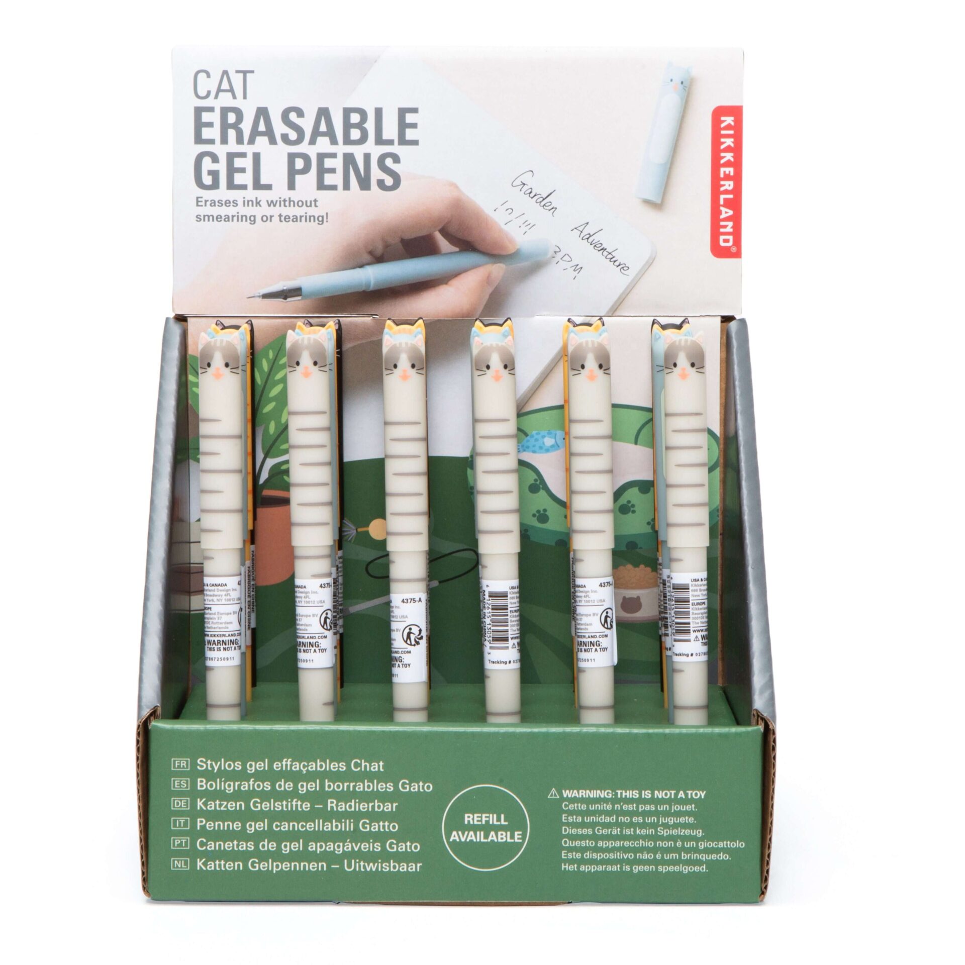 Cat Erasable Gel Pen Asst (ea)