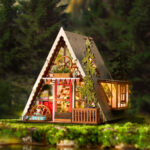 DIY Miniature House A-Frame Cabin