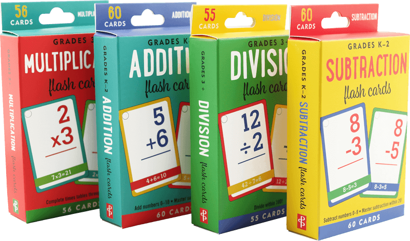 Maths Flash cards set of 4