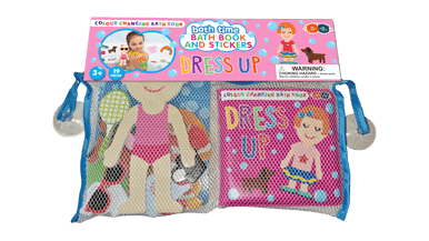 Colour Changing Bath Book & Stickers - Dress Up