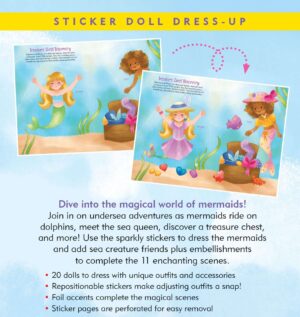 Sticker Doll Dress-Up Book Mermaids