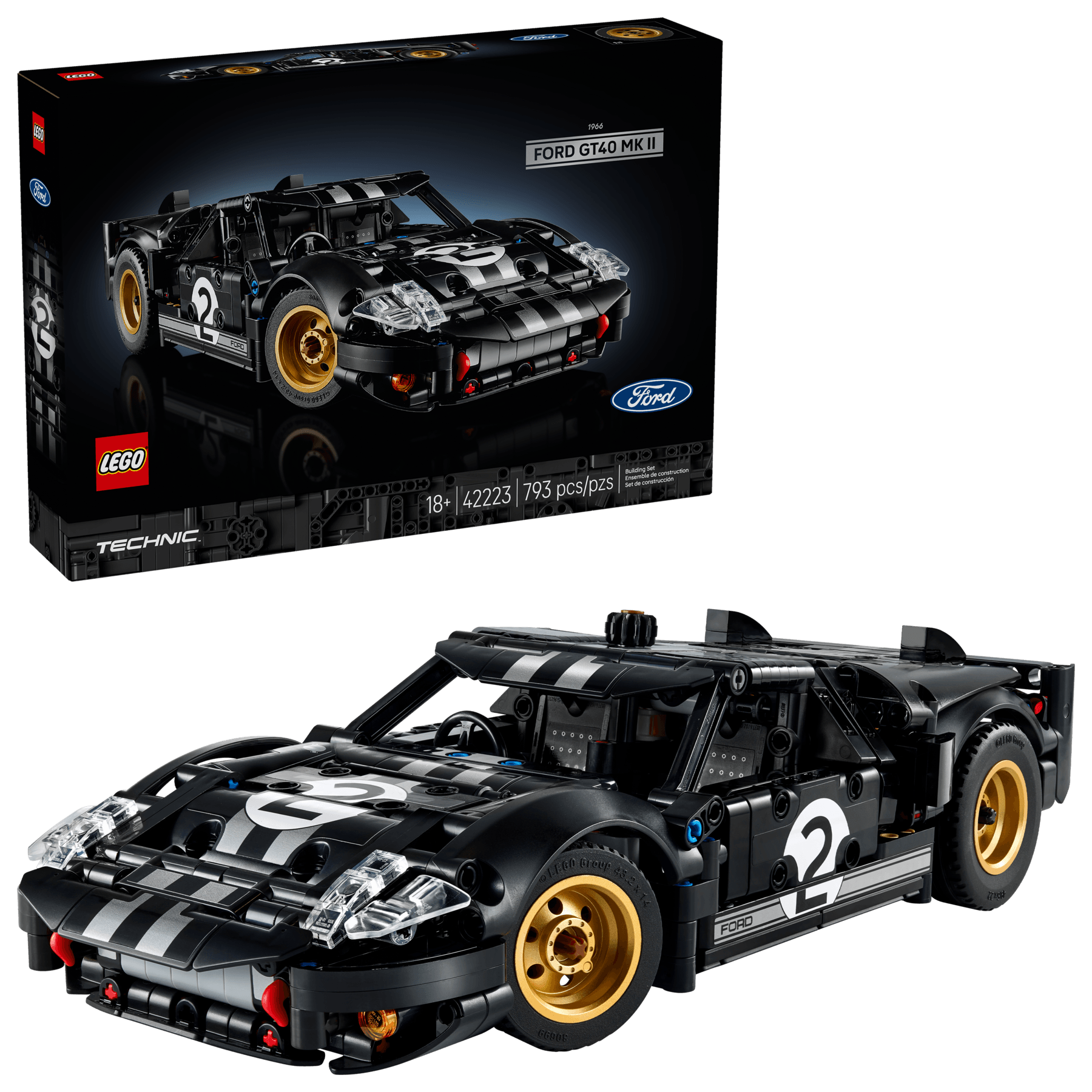 LEGO Technic 42223 1966 Ford GT40 MKII Race Car