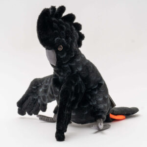 Hansa Black Cockatoo Puppet 49cm