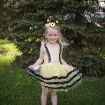 Great Pretenders Bumble Bee Dress & Headband Size 3-4