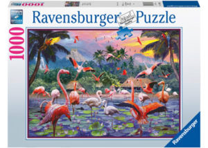 Ravensburger Pink Flamingos 1000pc Puzzle