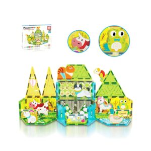 Picasso Tiles Farm Animal 52pc Set With 8 Animals