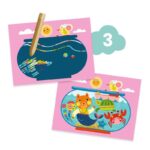 Djeco DJ9292 The Cat & His Friends Multi Craft Kit