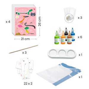 Djeco DJ9351 Marbling Paper Workshop