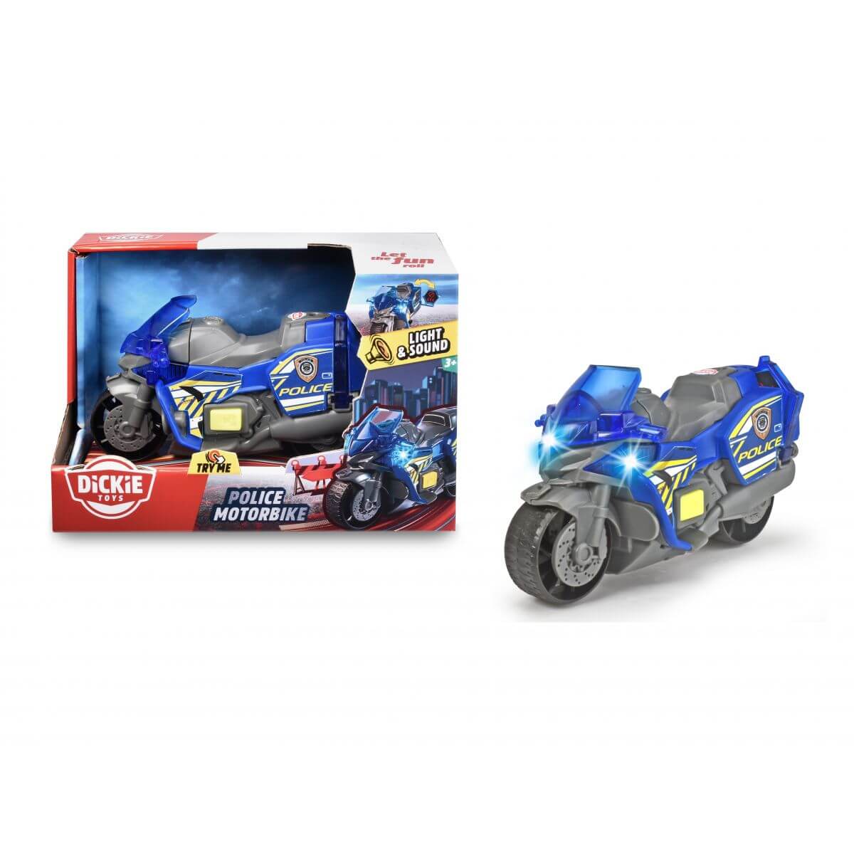 Dickie Toys Police Motorbike15cm