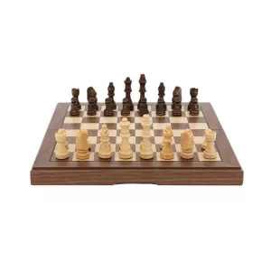Dal Rossi Chess Set Walnut 30cm