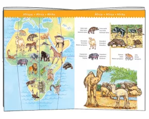 Djeco DJ7420 Observation Puzzle World Animals 100pc