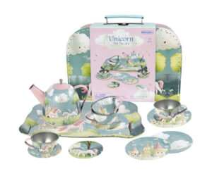 Tin Tea Set Unicorn Design