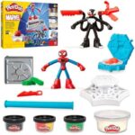 Play-Doh Spiderman Launch and Slice Battle