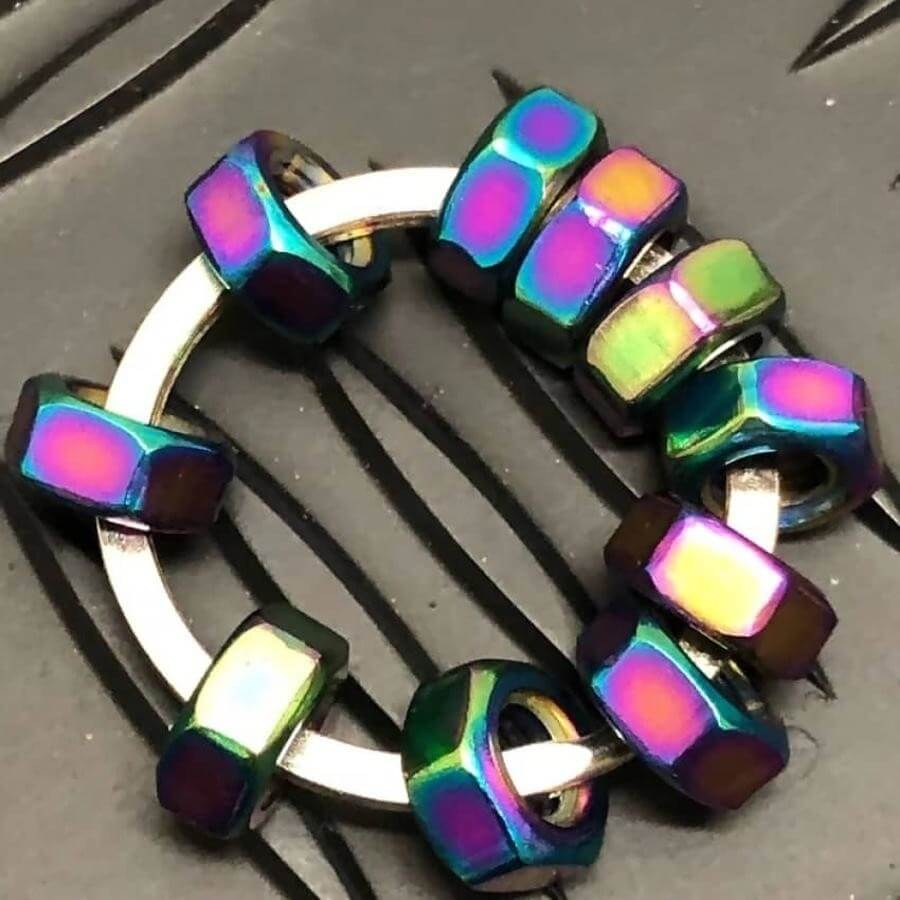 Oil Slick Hexa Fidget XL