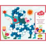 Djeco DJ9867 Dogs to Stroke Pompom Collage