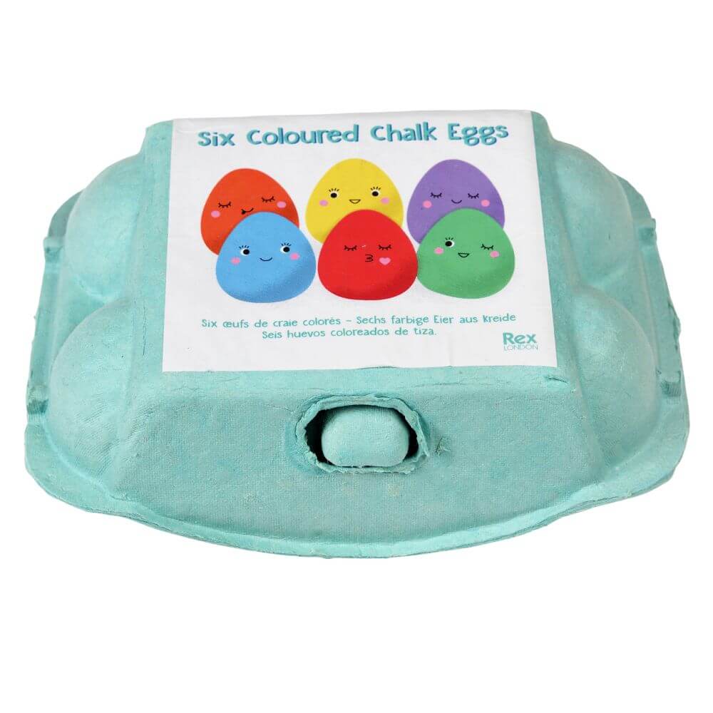 Rex London Six Coloured Chalk Eggs Rex London Six Coloured Chalk Eggs