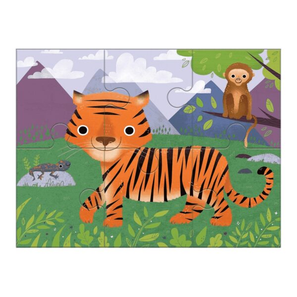 Mudpuppy 4 In A Box Puzzle Set Animals Of The World