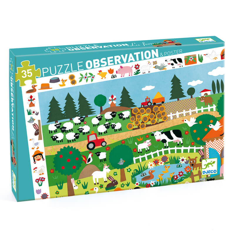 Djeco DJ7591 The Farm Puzzle 35pc