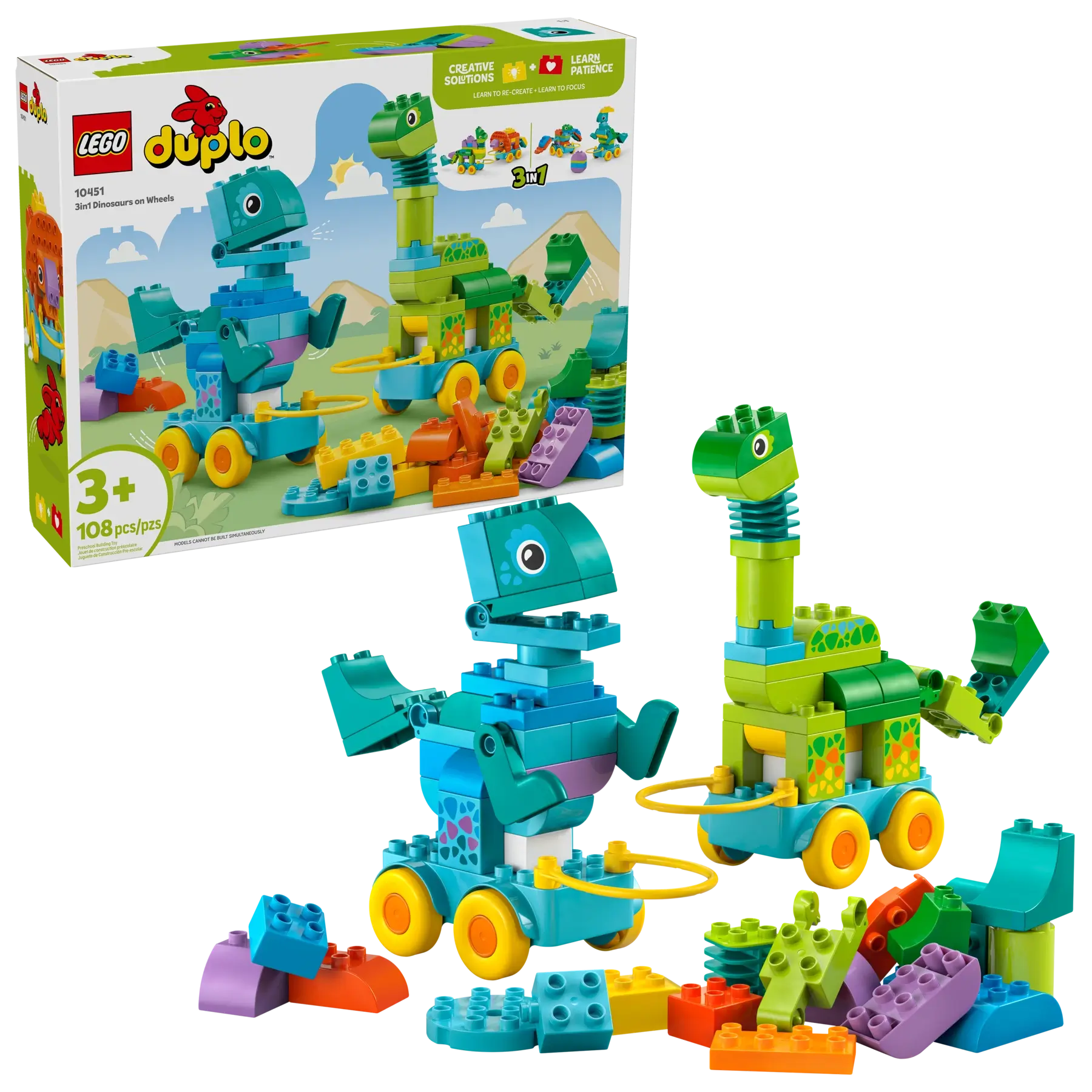 LEGO Duplo 10451 3in1 Dinosaurs on Wheels
