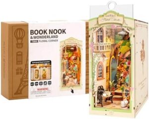 DIY Miniature Book Nook Floral Corner