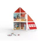 M&D Fire Station Magnetic Building Play Set 74pc