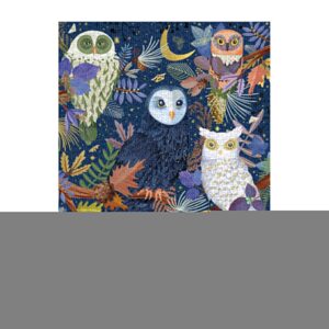 Galison Owls at Dawn Foil Puzzle­ 1000pc
