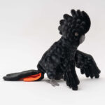 Hansa Black Cockatoo Puppet 49cm