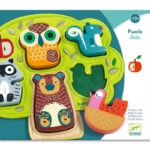 Djeco DJ1039 Wooden And Felt Puzzle Oski