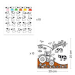 Djeco DJ0050 Farm Colouring Dispenser