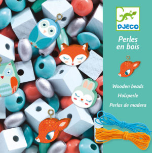 Djeco DJ9807 Wooden Beads Small Animals
