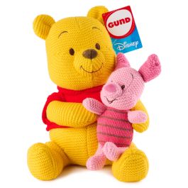 Gund Disney Knit Winnie The Pooh & Piglet Plush