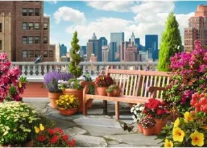 Ravensburger Roof Top Garden XL Format Puzzle 500pc