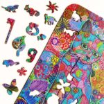 Twigg Puzzles Carefree Cat 309pc Wooden Puzzle
