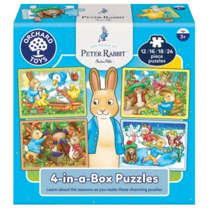 Orchard Toys Petter Rabbit 4-In-A-Box Puzzles 12-24pcs